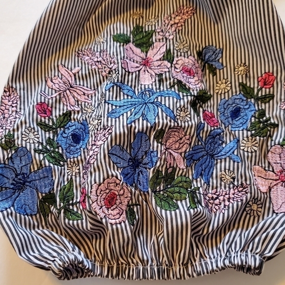 Liz Claiborne Floral Embroidered Balloon Sleeve Blouse Sz XL - Picture 14 of 16